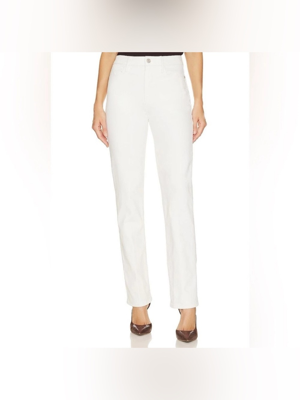 FRAME Le Super High Straight Jeans Ultra High Rise Slim Leg Cropped Ankle 26